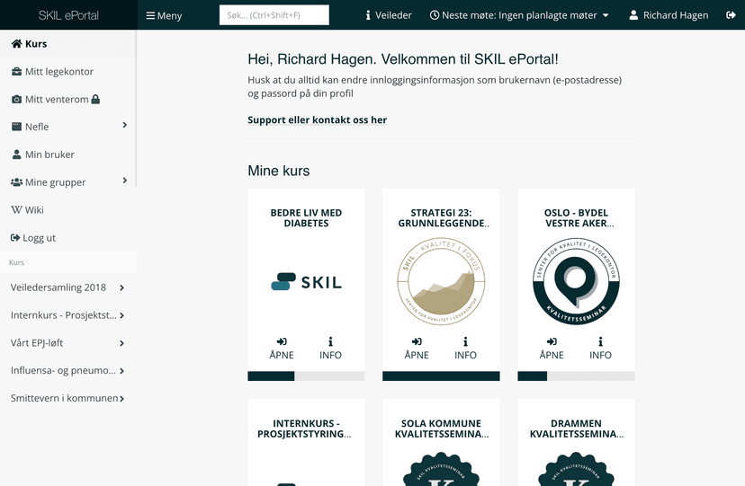 ePortal for Senter for kvalitet i Legetjenester