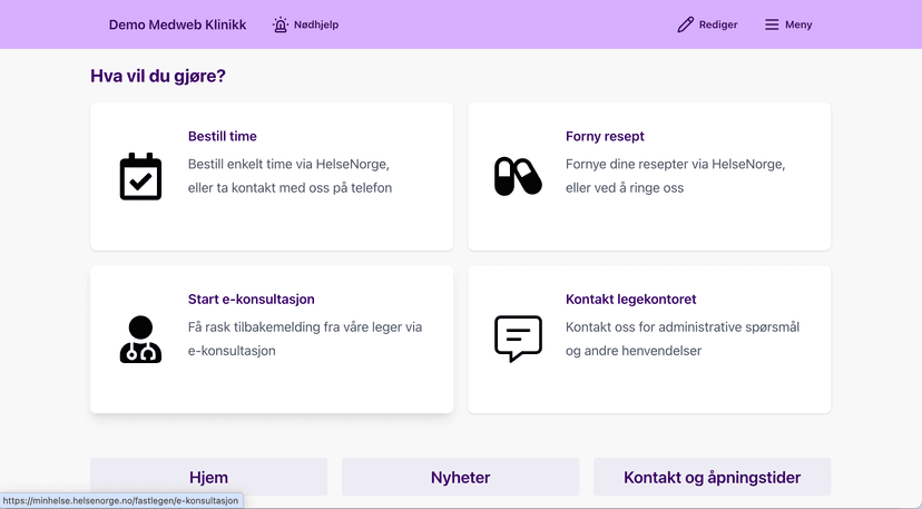 Medweb for R6 Teknologi AS